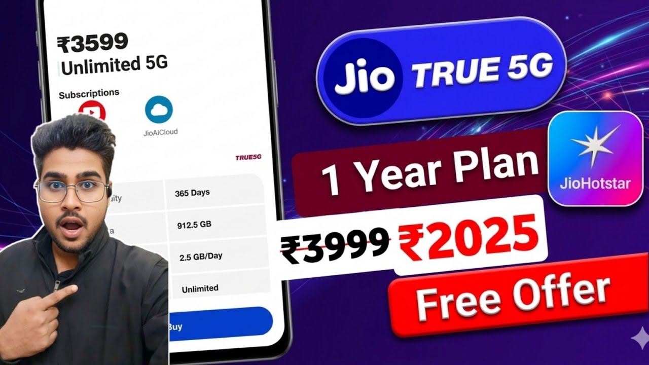 Jio ₹3999 vs ₹2025 vs ₹3599 Plan 2026 🔥 Best Yearly Recharge? Full Comparison | 2.5GB/Day + OTT