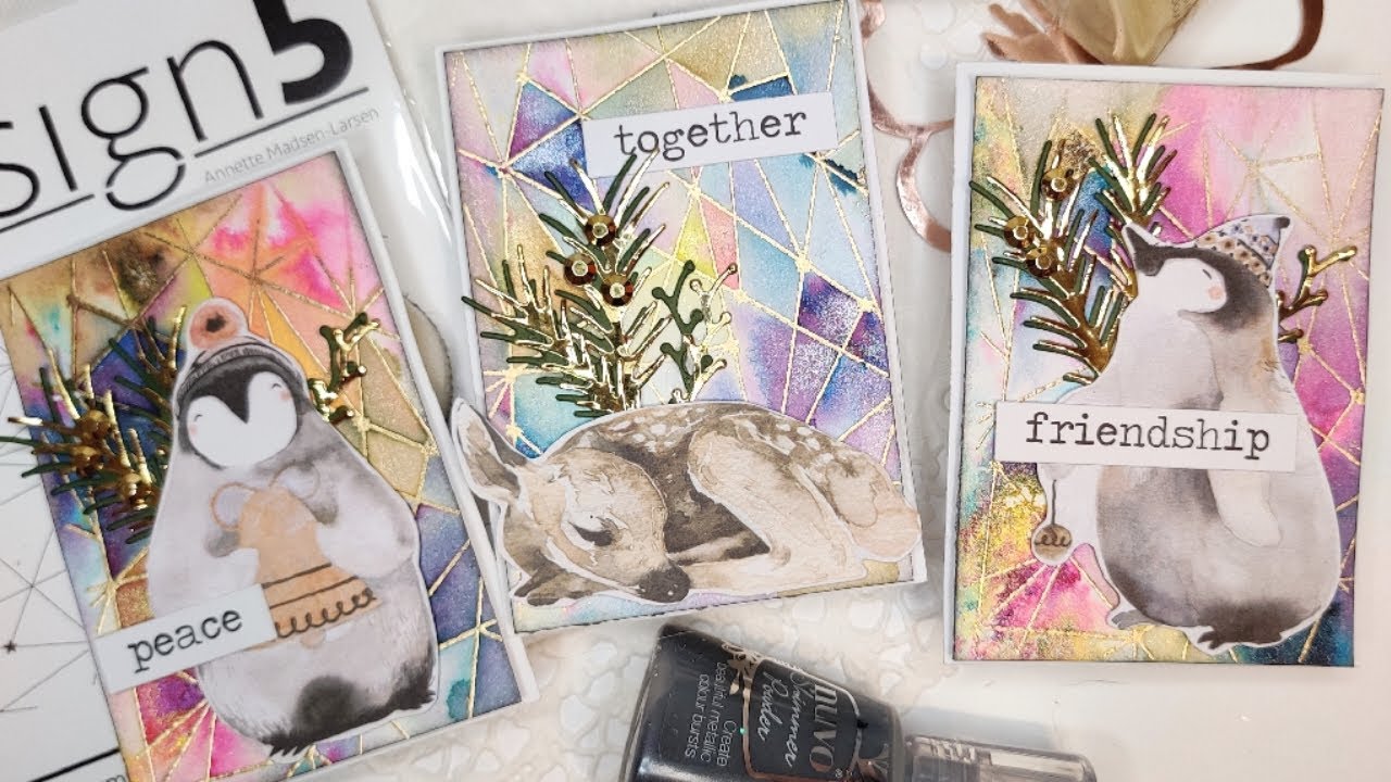 ATC UTMANING DECEMBER ANV&Auml;NDER NUVO SHIMMER OCH G&Ouml;R 6 ATC KORT