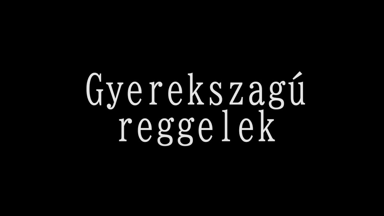 Gyerekszagú reggelek - Rövidfilm 2025.