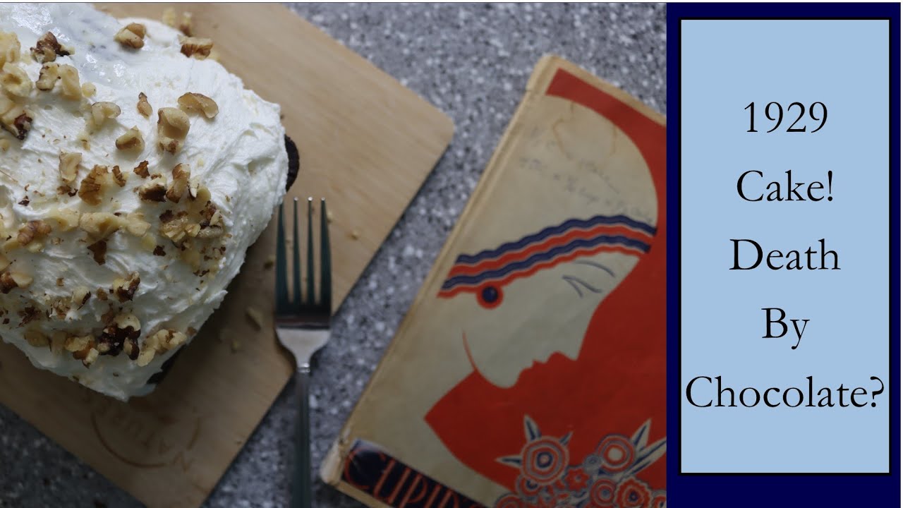 1929 Chocolate Spice Cake! Decadent Ghirardelli with White Frosting!