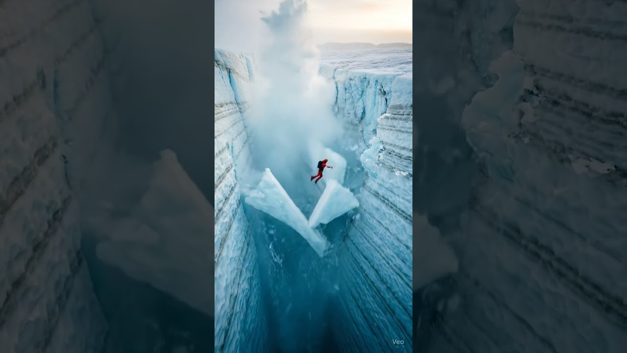 Glacier Break: Ice Bridge Collapse