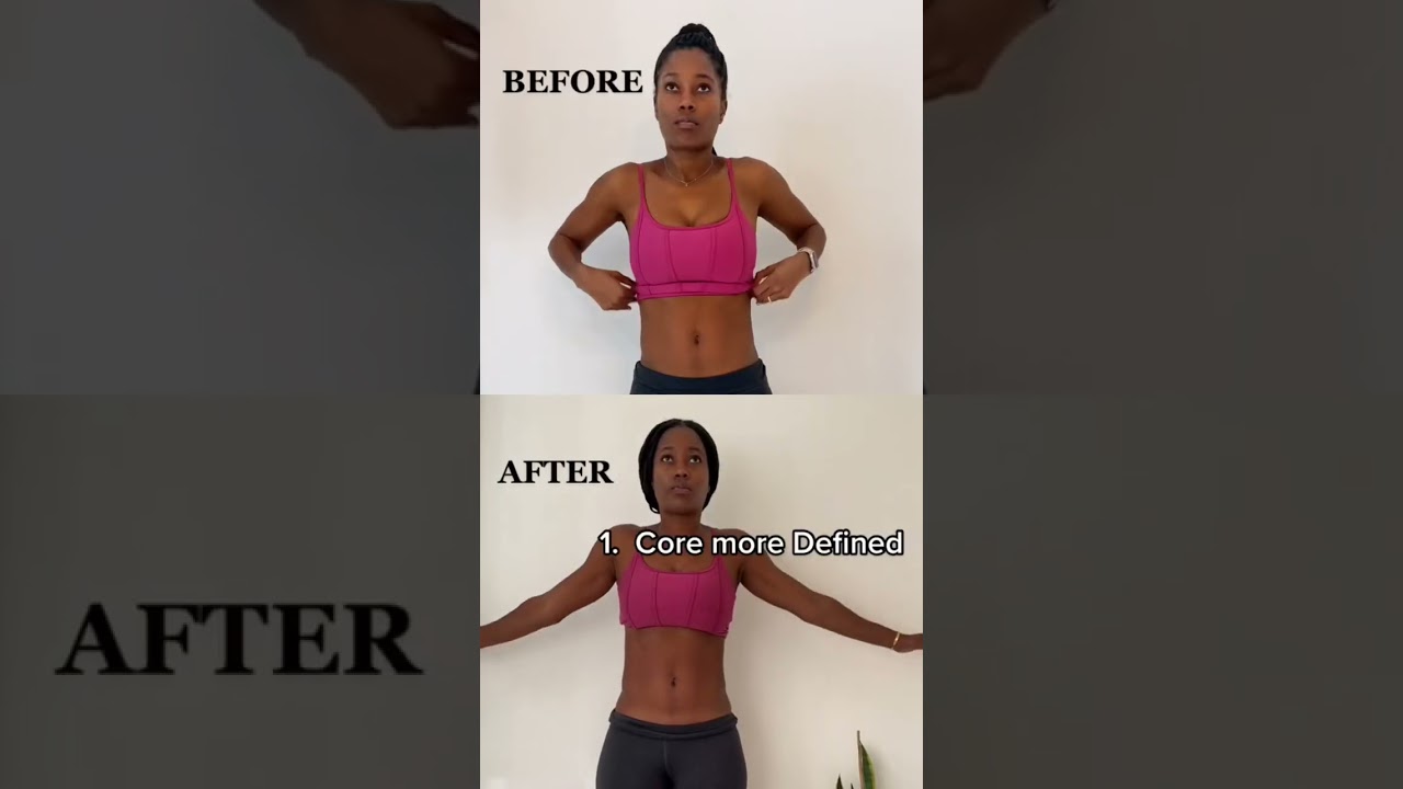 See my 30 day at home Pilates transformation.  #athomeworkout #fitmom #pilates #fitnesschallenge