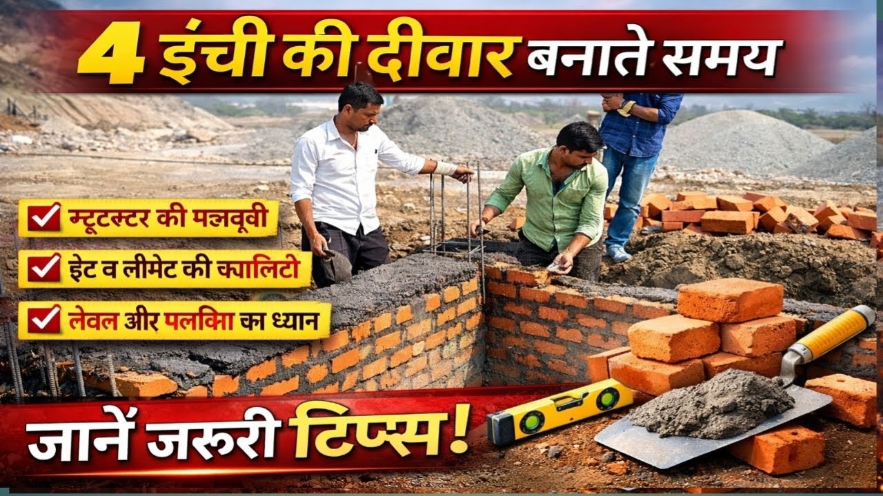 इंच की दीवार बनाते समय ये 5 बड़ी गलतियां मत करना 😱 | मजबूत दीवार बनाने के जरूरी टिप्स