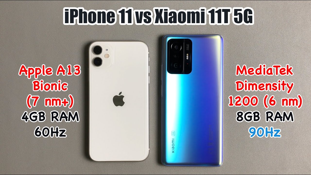 Xiaomi 11T 5G vs iPhone 11 SPEED TEST