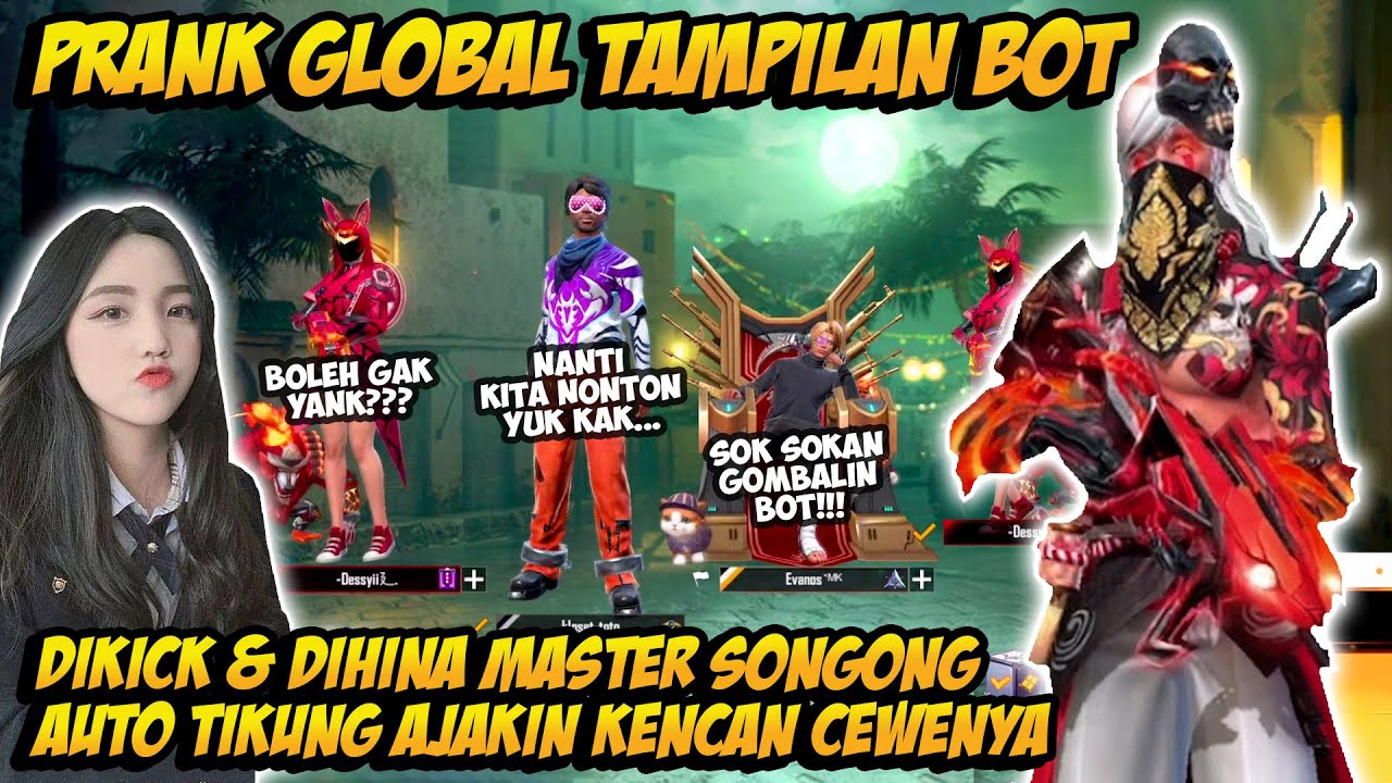 PRANK GLOBAL NYAMAR JADI BOT DIHINA CEWE SONGONG GANTI BUNDLE SULTAN GOMBALIN SAMPE NGAJAK KENCAN