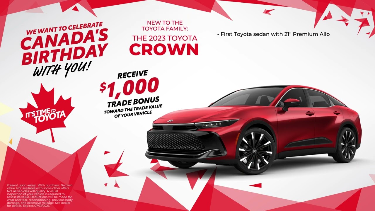 Celebrate Canada's Birthday with McPhillips Toyota!
