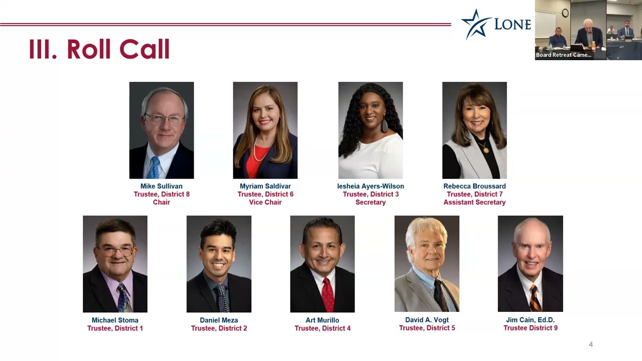 Lone Star College Board of Trustees Retreat, January 23, 2026