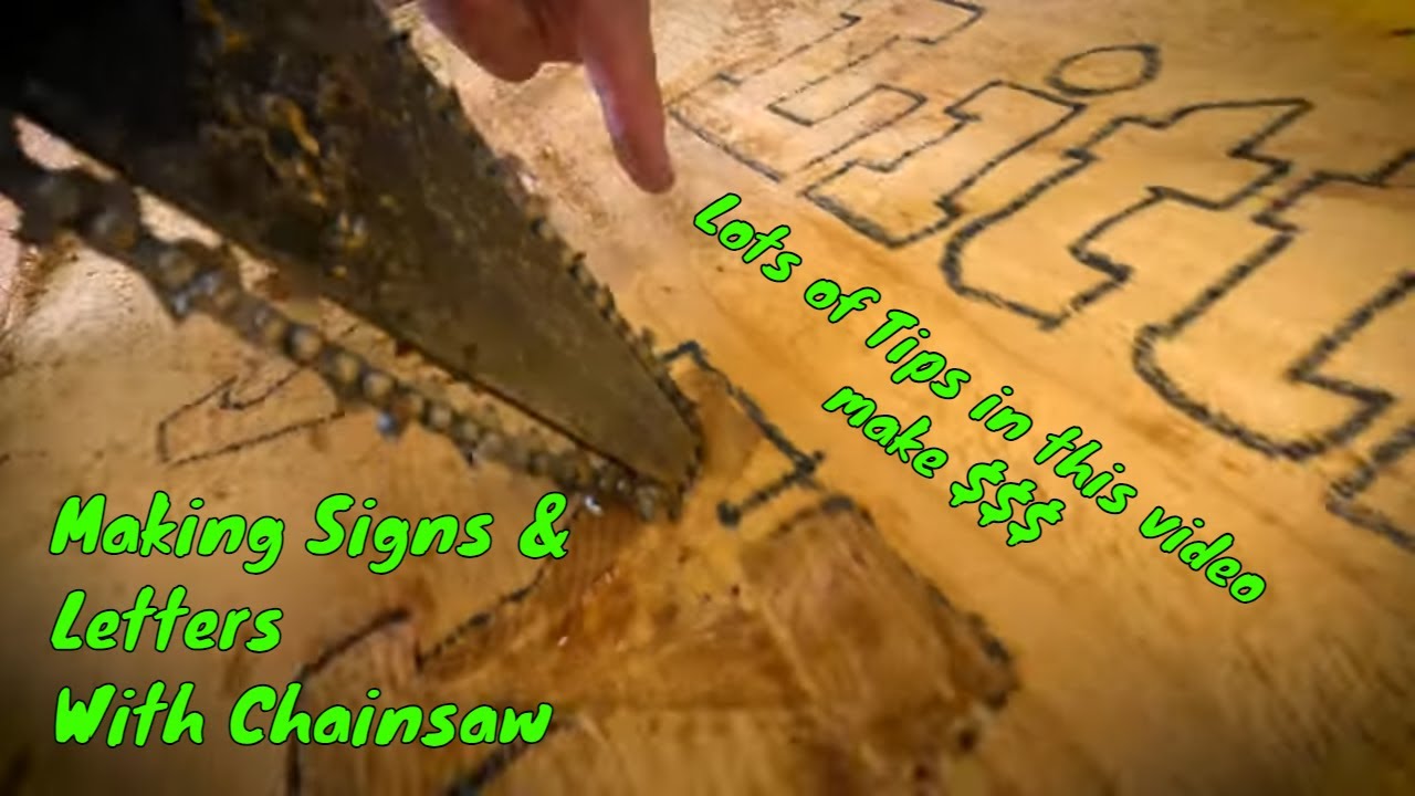 HOW TO  CARVE WOOD LETTERS  for SIGNS - sign wood carving - $$$ - Bonus lessons & Insights