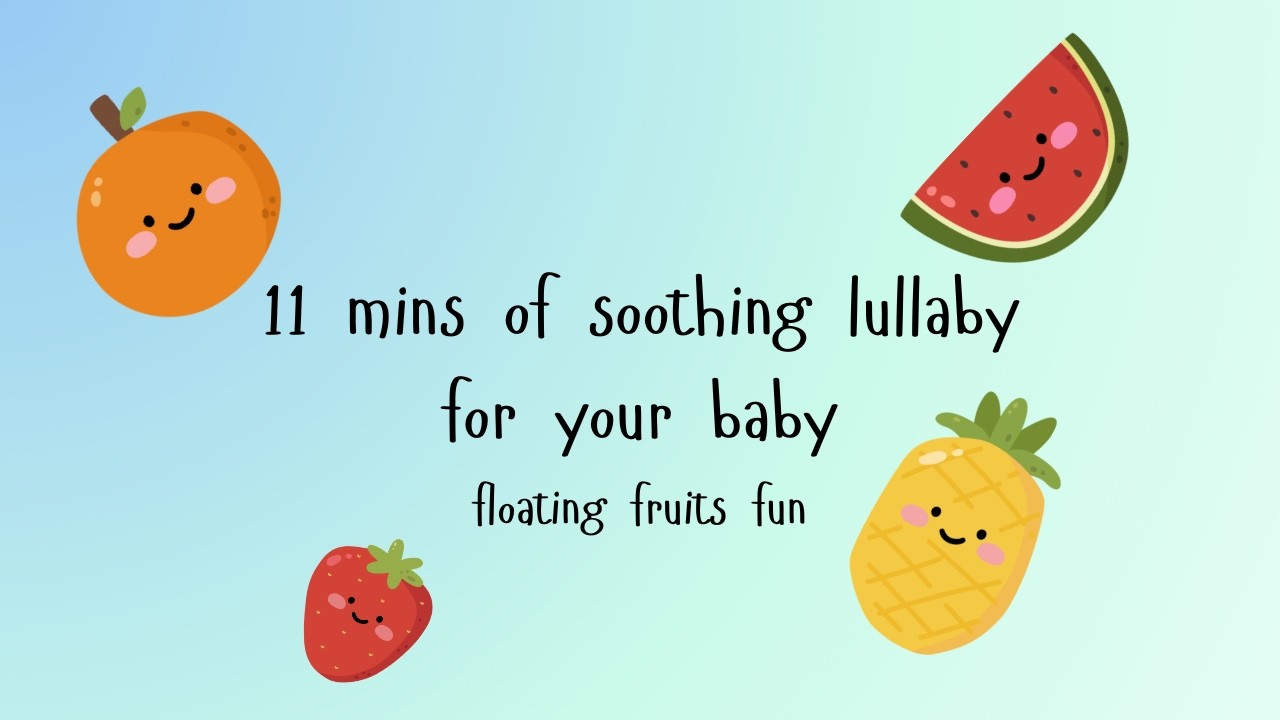 Moonbeam Kids Sensory | Floating Fruits Fun | Low Stimulation | Soothing Baby Sounds for Sleep