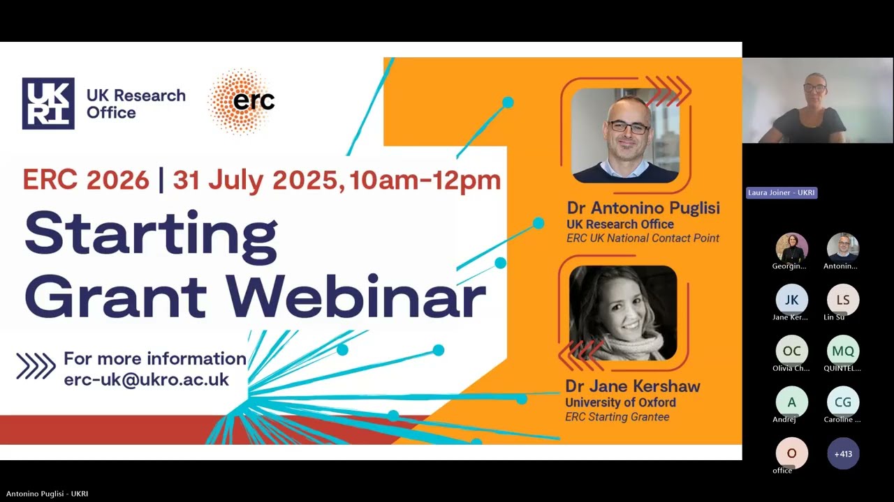 ERC Starting Grant Webinar 2026