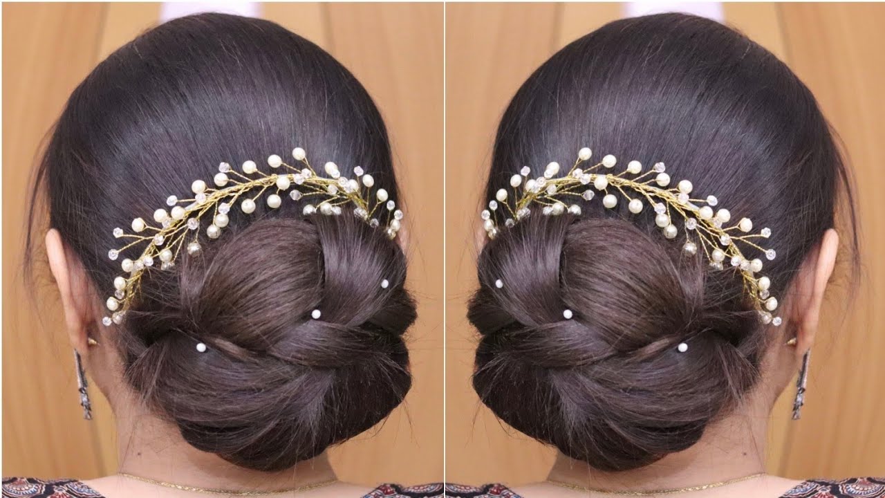 Wedding Juda Bun Hairstyle | Easy Juda Hairstyles For Wedding  | Wedding Hairstyle For Long Hair