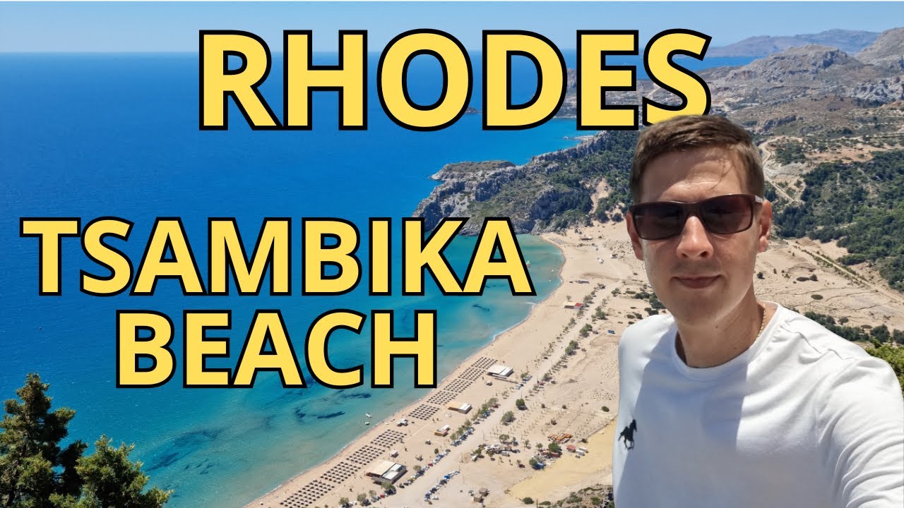 Rhodes 🇬🇷 — Tsambika Beach (Rodos) | Is This the Best Sandy Beach?