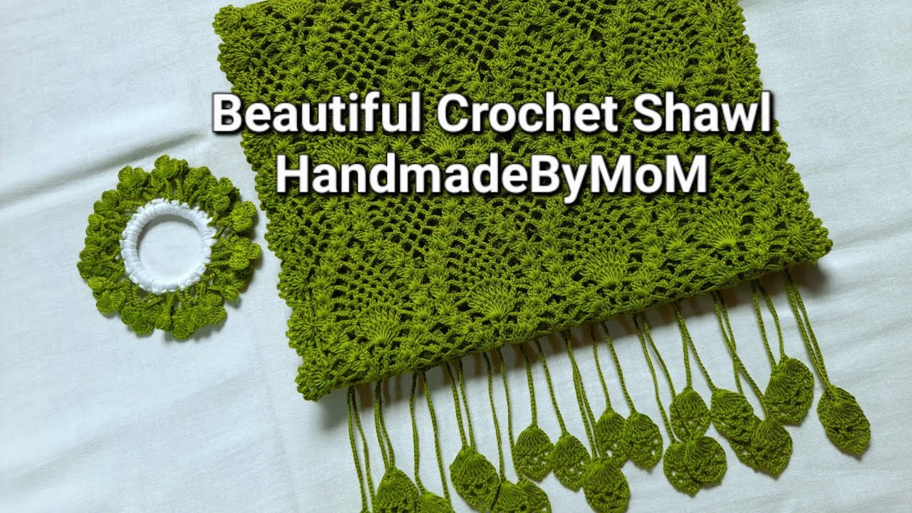 Beautiful Crochet Shawl 011 အလှဆုံးပုဝါထိုးနည်း 011