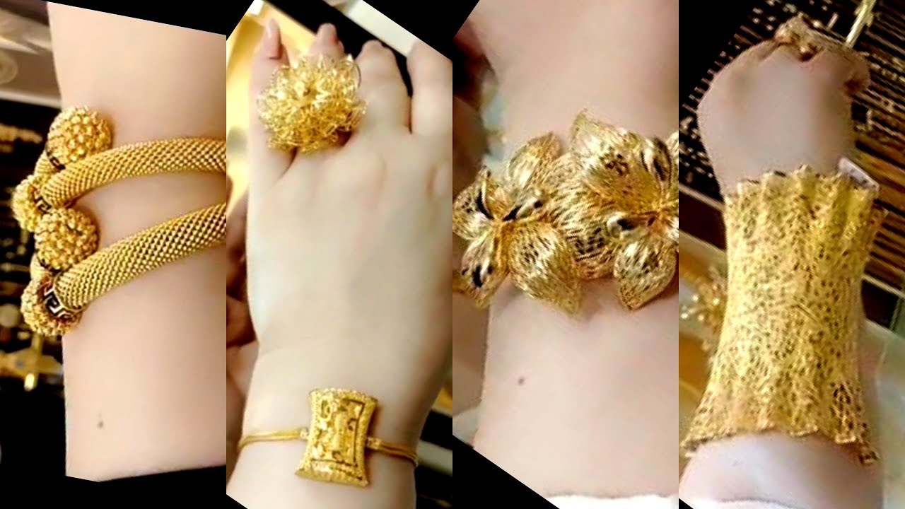 مجموعه اساور ثابتة خليجي وايطالي من صياغه الكوثر - New Collection of Khaleeji and Italian Bracelets