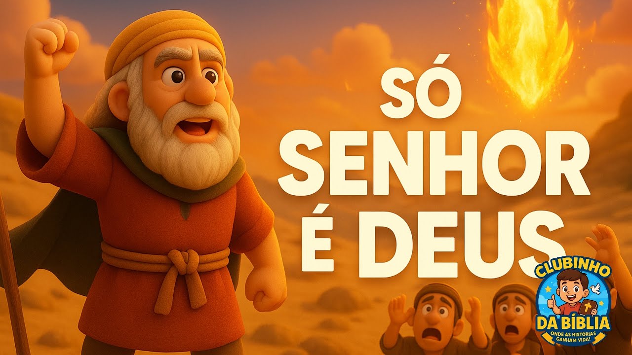 Elias e os Profetas de Baal 🔥 Música Infantil Gospel | Só o Senhor é Deus! | Clubinho da Bíblia