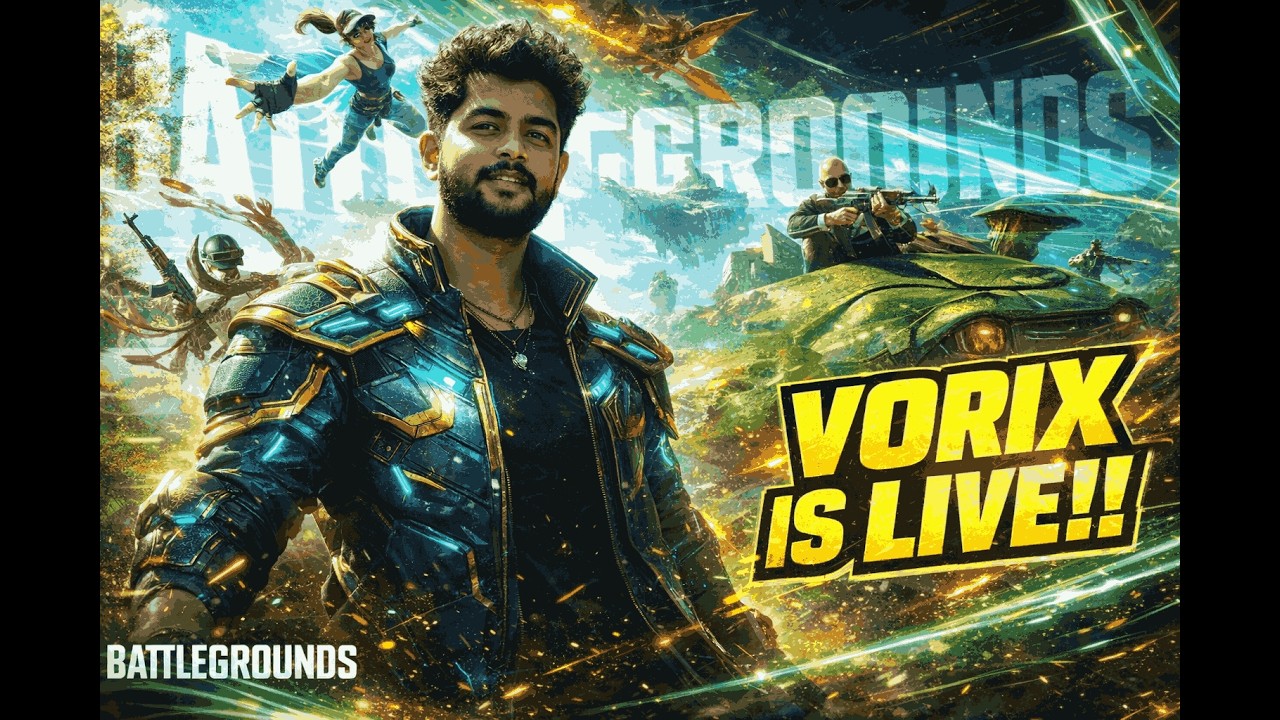 Bgmi🔥 BGMI LIVE – 1v4 Clutch King 👑 Road to Conqueror | Full Gyro Beast Mode ON 💀🚀 VORIX IS LIVE🔴