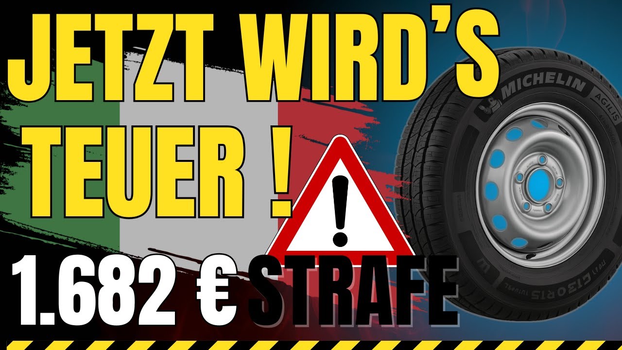 Urlaubs AUS! Italien- Urlauber aufgepasst: Neue Regeln - falsche Reifen = 1.682 € Strafe