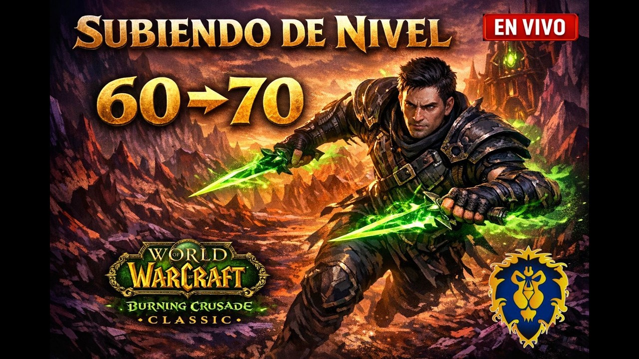 🚀 RUMBO AL 70! Leveleo Hardcore con Rogue Alianza | WoW TBC 20 Aniversario 🗡️ | ROAR GAMES