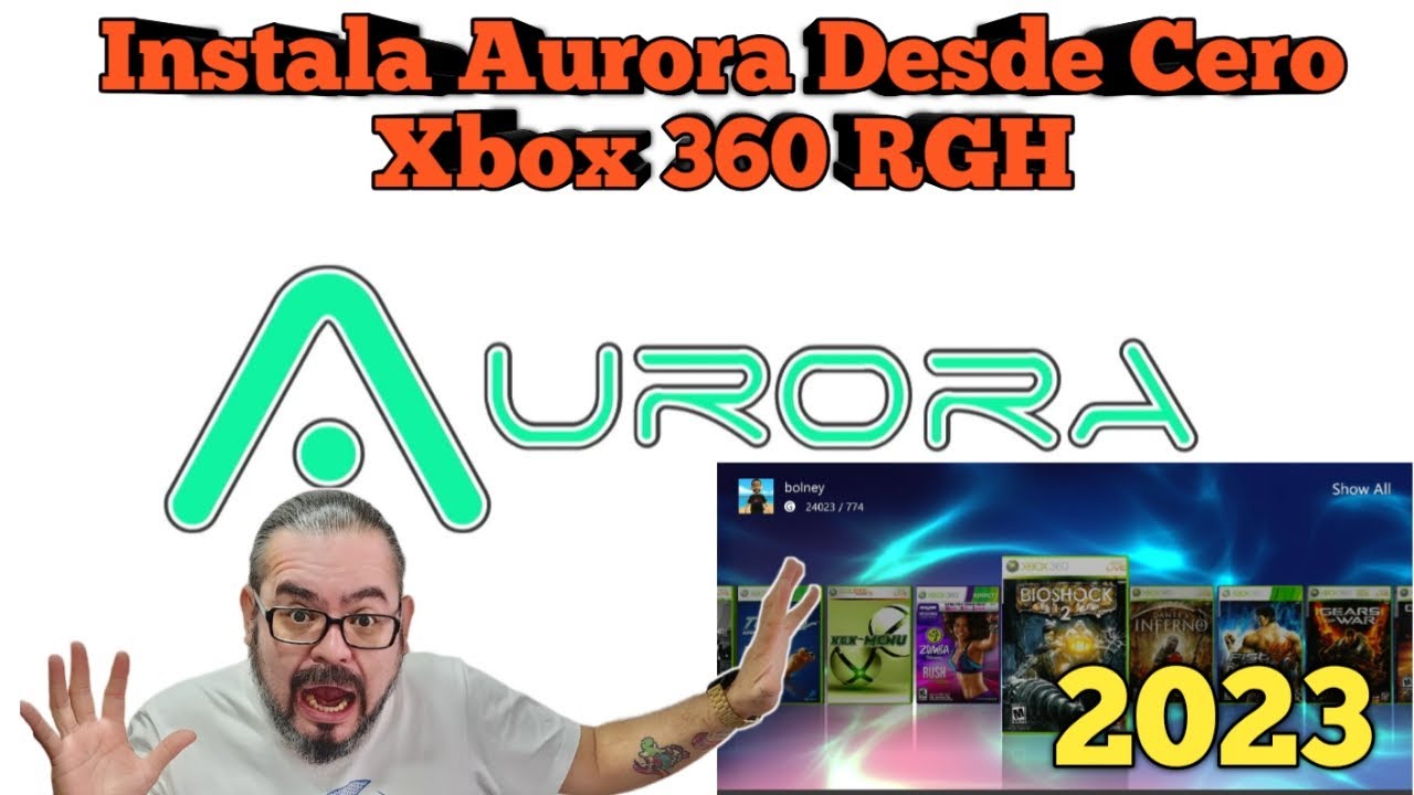 Установка Aurora с нуля на Xbox 360 RGH 2023