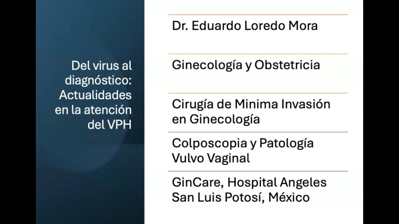 Del virus al diagnóstico: Actualidades en la atención del VPH