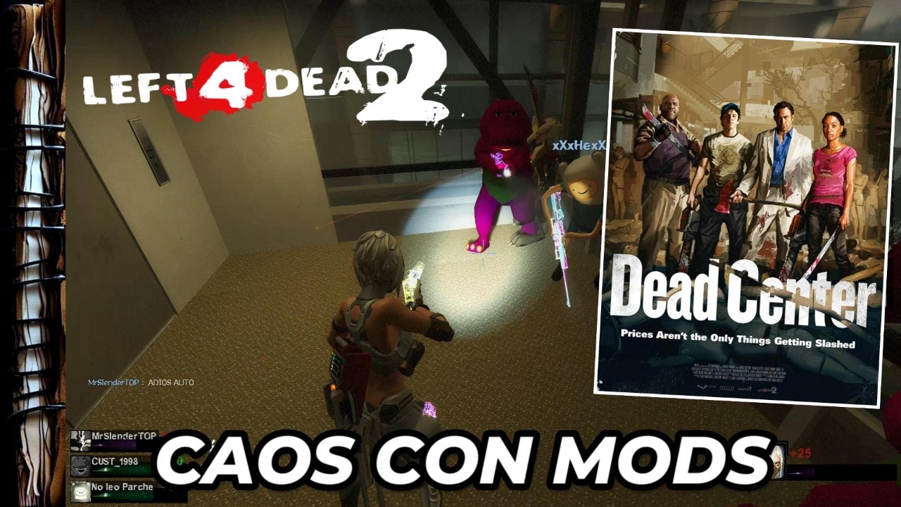 DEAD CENTER - LEFT4DEAD2 con MODS - Cooperativo en Experto - CAOS TOTAL