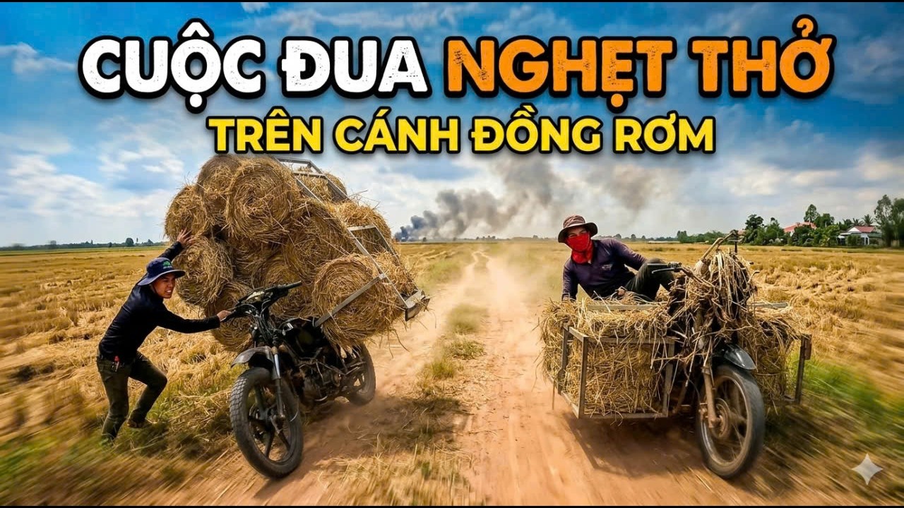 Những chiến binh chở rơm xem mà muốn nghẹt thở luôn #entertainment