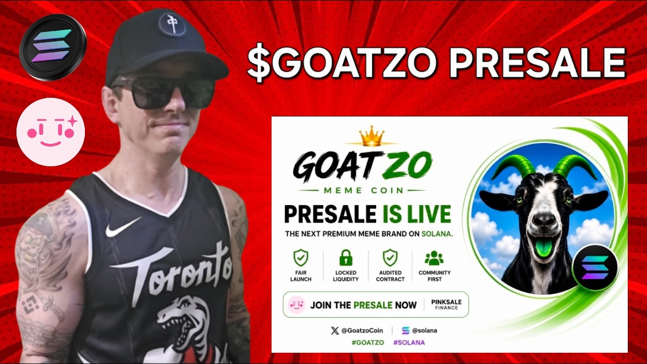 $GOATZO - GOATZO TOKEN PRESALE CRYPTO COIN HOW TO BUY SOLANA MEMECOIN SOL BLOCKCHAIN NEW IDO 2026