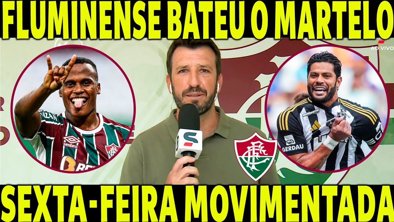 FLUMINENSE TOMA DECISÃO! SEXTA FEIRA MOVIMENTADA! HULK E SAVARINO NÃO VEM MAIS!