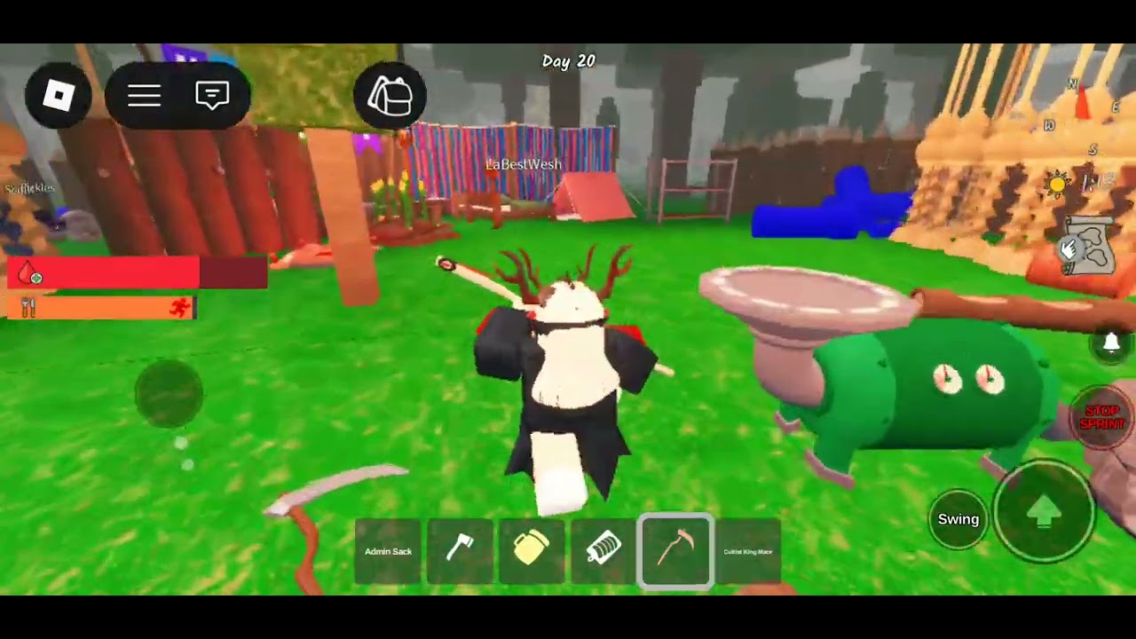 I made a party in 99 nights in the forest 