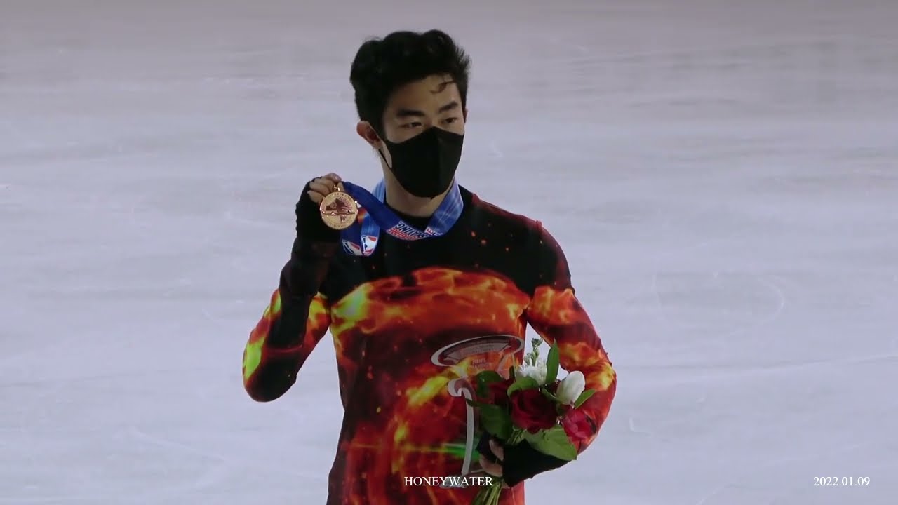Nathan Chen 2022 U.S. Nationals medal ceremony