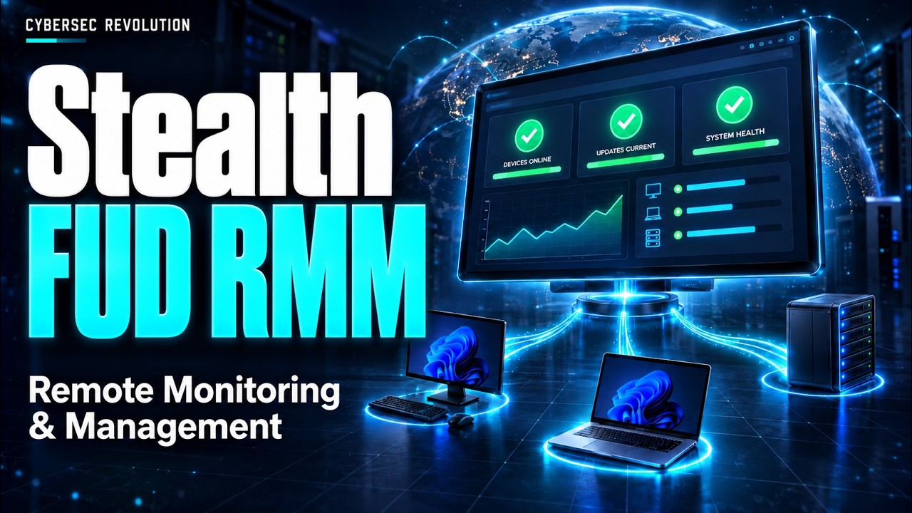 Stealth RMM (Remote Monitoring and Management) Software By Cybersec Revolution