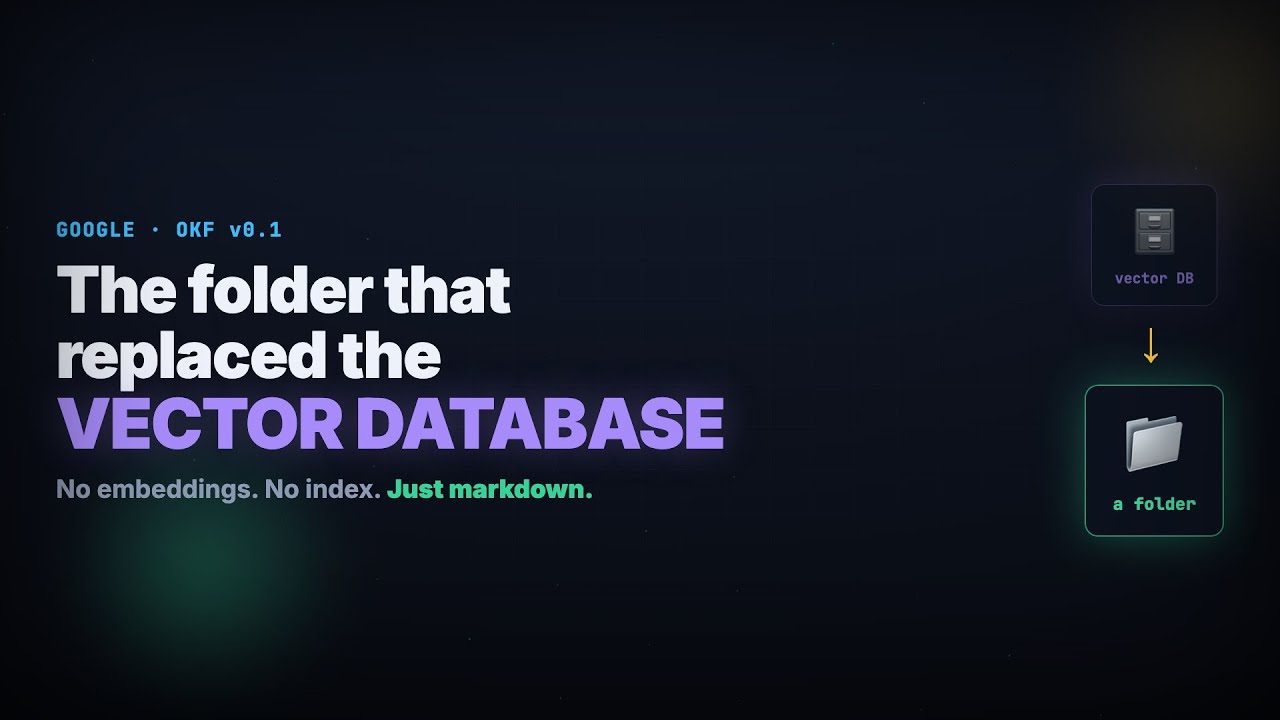 Google Just Made Vector Databases Optional &mdash; And It&rsquo;s Just a Folder (OKF)