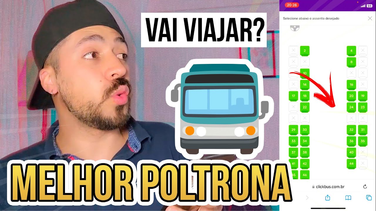 QUAL MELHOR POLTRONA PRA SENTAR NO &Ocirc;NIBUS DE VIAGEM ?  + DICAS