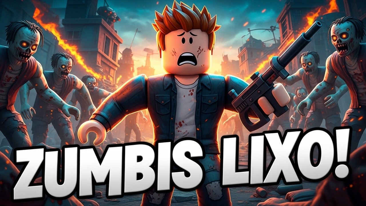 Testei o novo jogo do Roblox World Zombies Trash (Gameplay)
