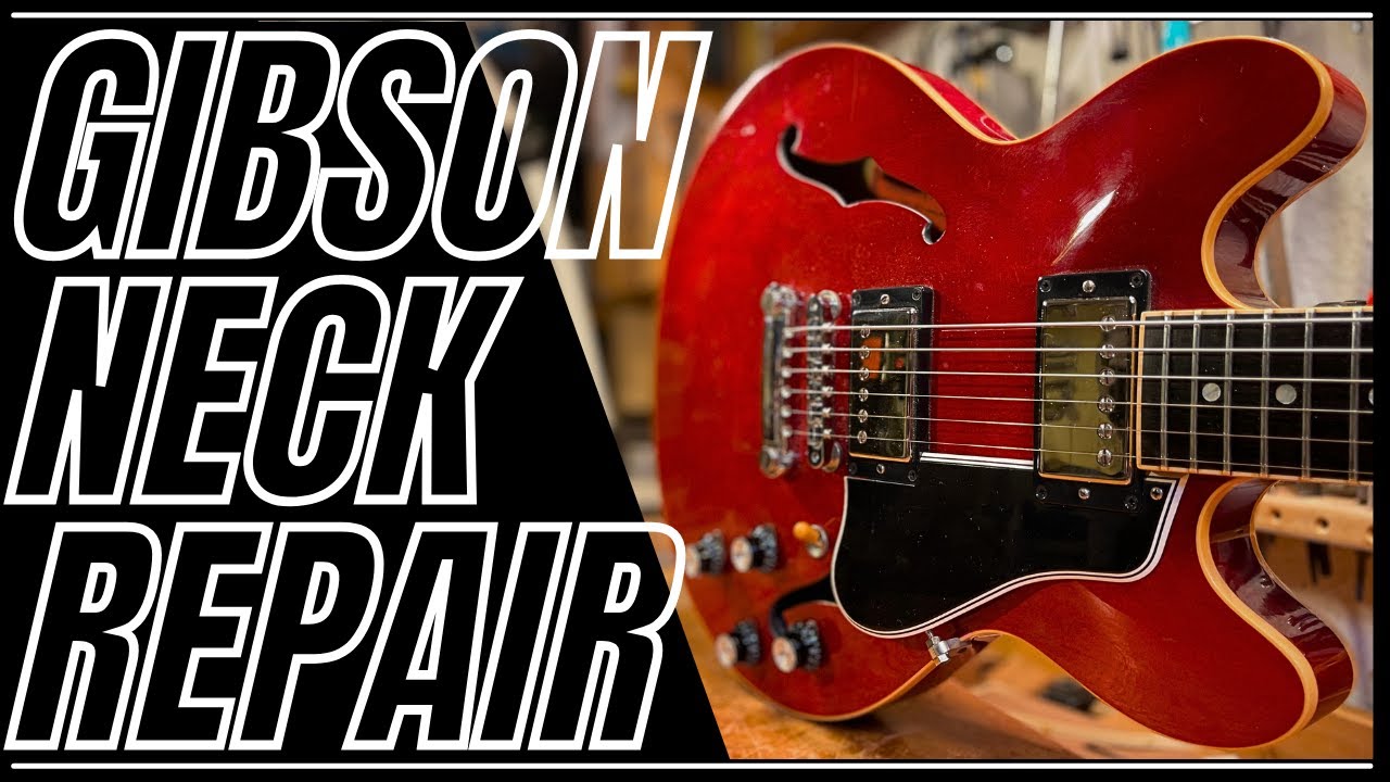 Gibson Guitar broken Headstock/ Neck Repair/ Restoration