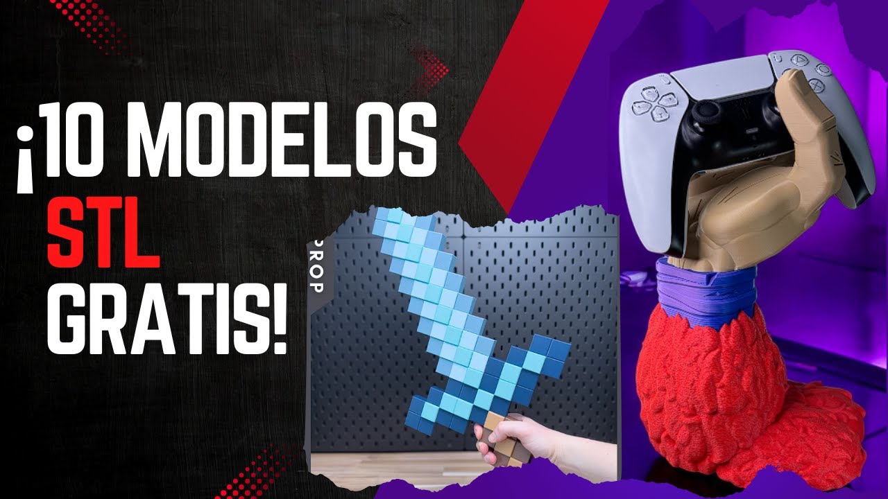 10 #stl  GRATIS para Impresi&oacute;n 3D
