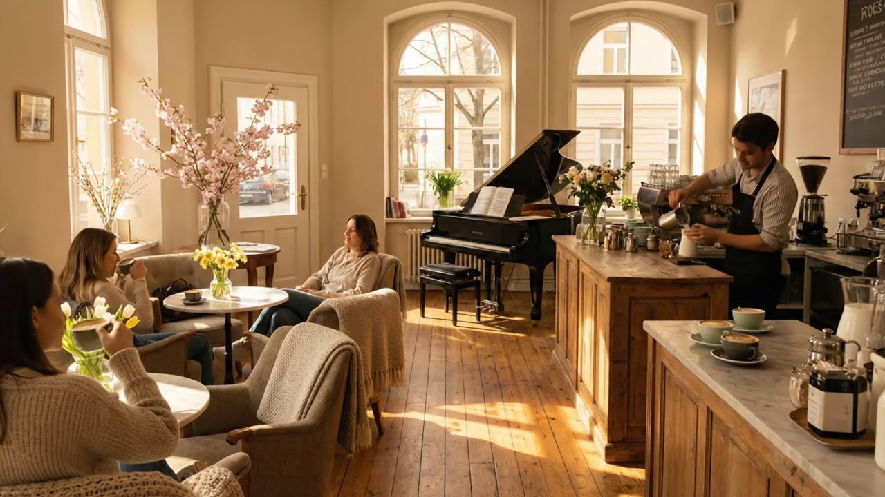 봄빛 피아노 재즈 ☀️🎹 아늑한 카페