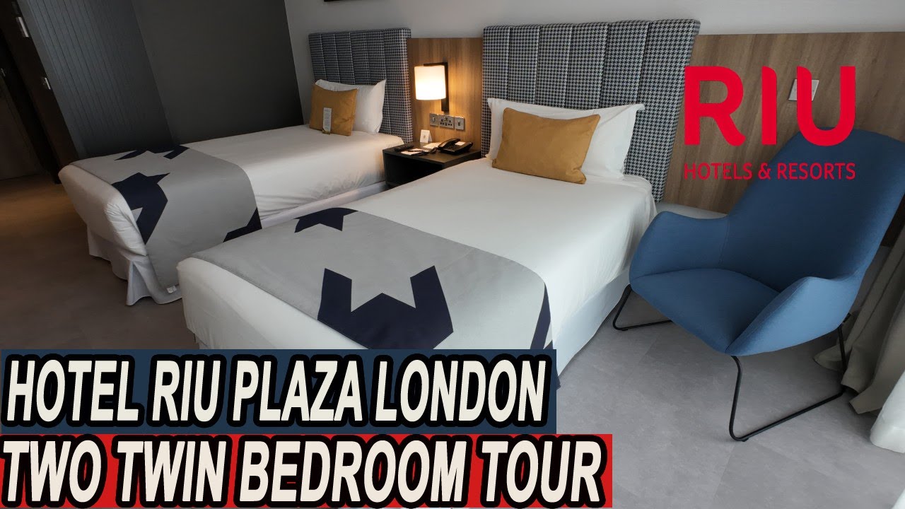 Hotel RIU PLAZA London Victoria Two Twin Bedroom Tour