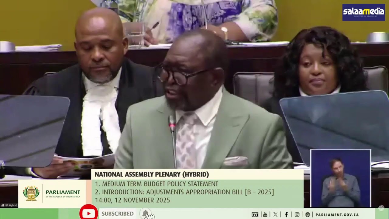 Medium-Term Budget Policy Statement (MTBPS) Studio, 12 November 2025
