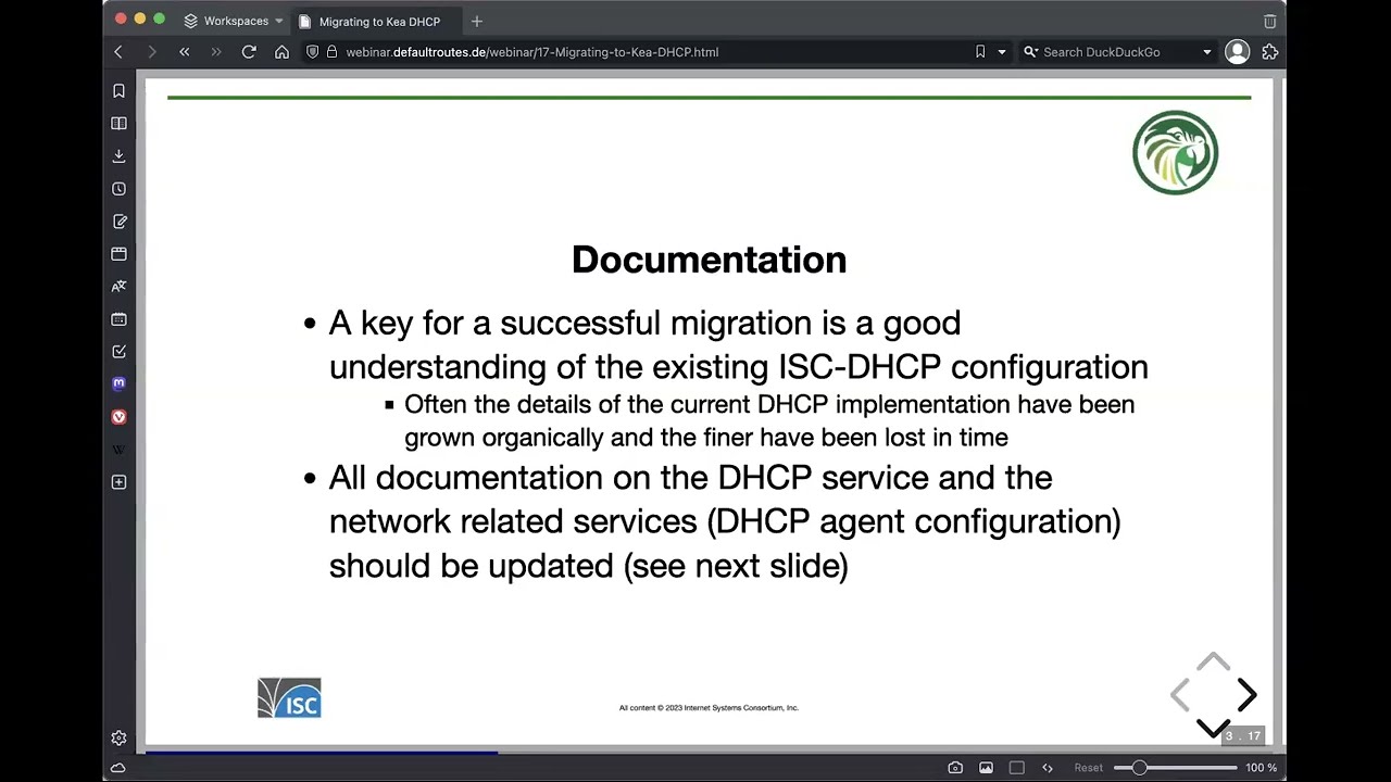 Migrating to Kea from ISC DHCP, 16 May 2023