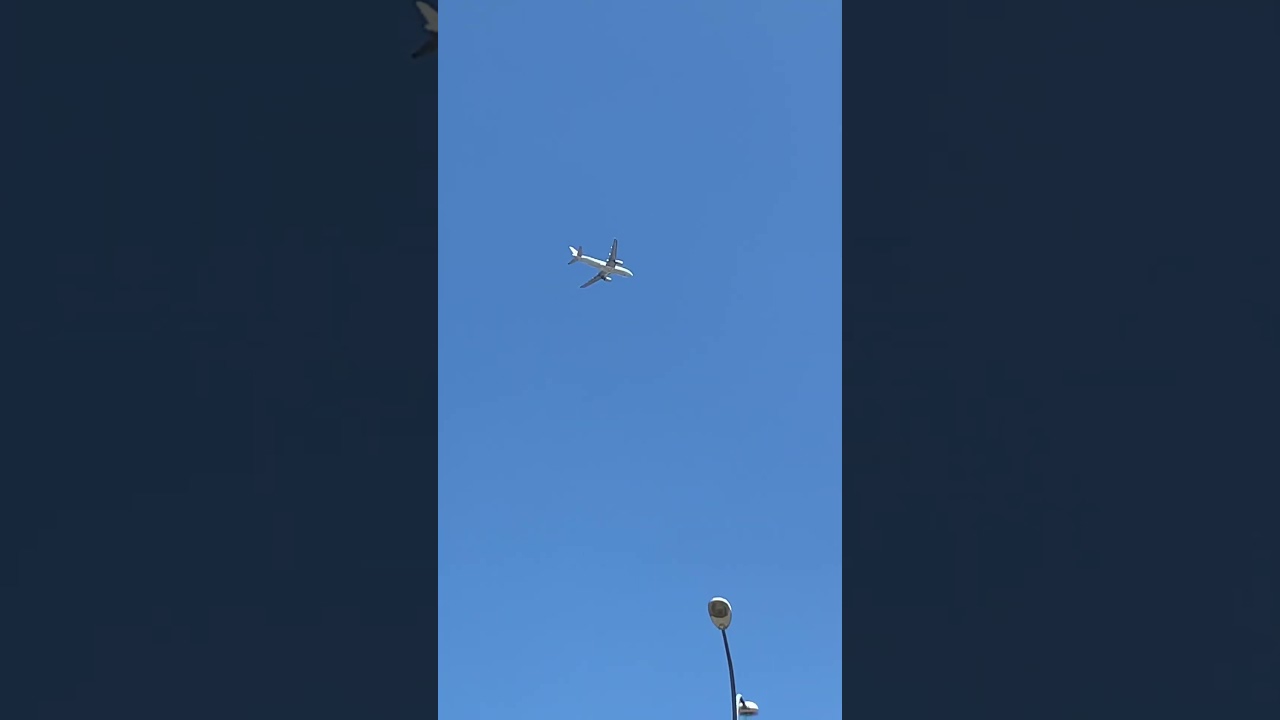 Smooth Takeoff Into a Perfect Blue Sky 💙 #airplane #takeoff #aviationlovers #travel #planespotting