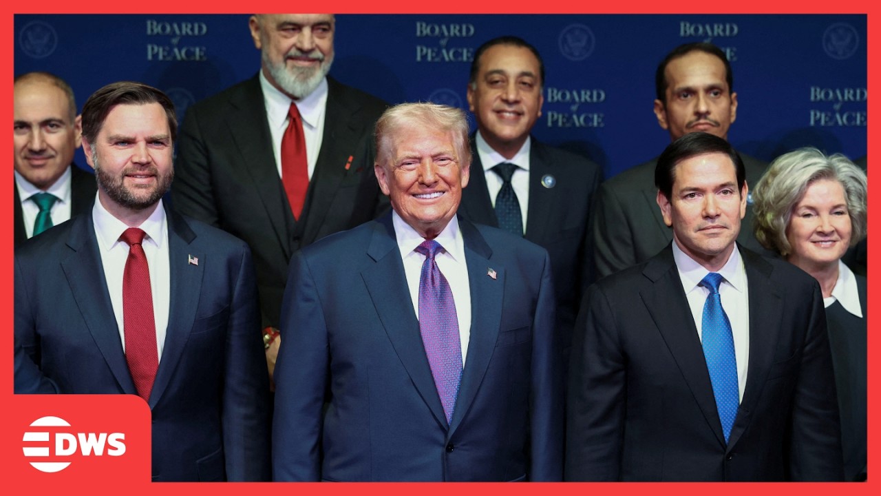 Trump Hosts Inaugural Board of Peace Meeting, $7B Raised for Gaza | DWS News | AC1F