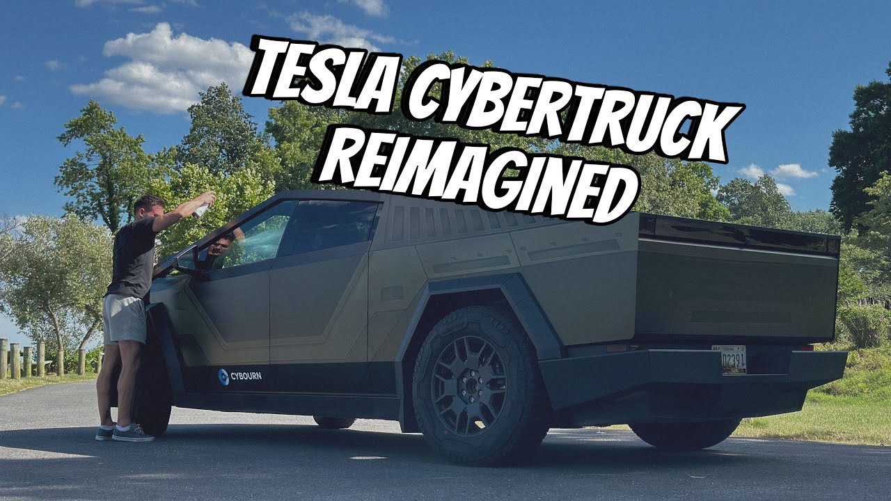 Tesla Cybertruck Crazy Custom Halo Wrap