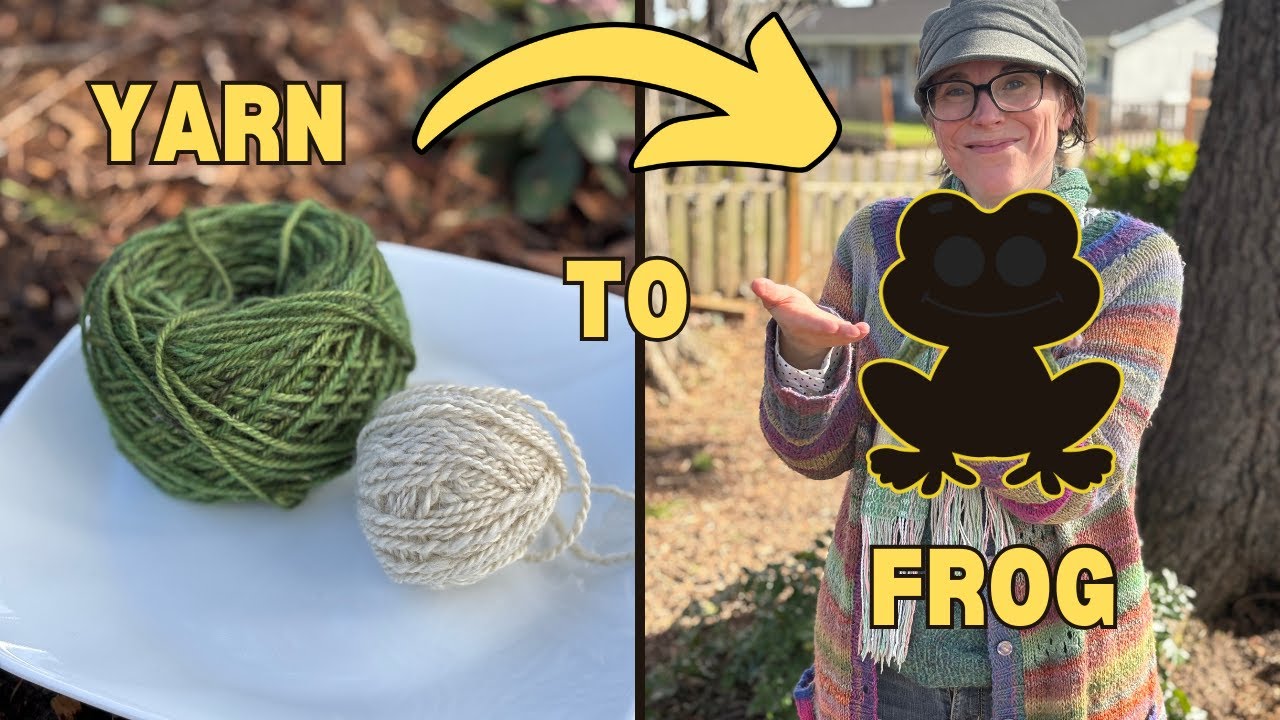 Knitting a Frog Plushie