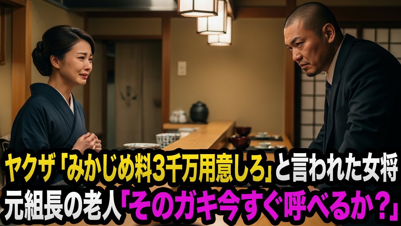 行きつけの高級料亭で号泣する美人女将。「ヤクザにみかじめ料3千万取られて...今日で閉店します」元組長の老人「そのガキ、今すぐ呼べるか？」ブチギレた結果