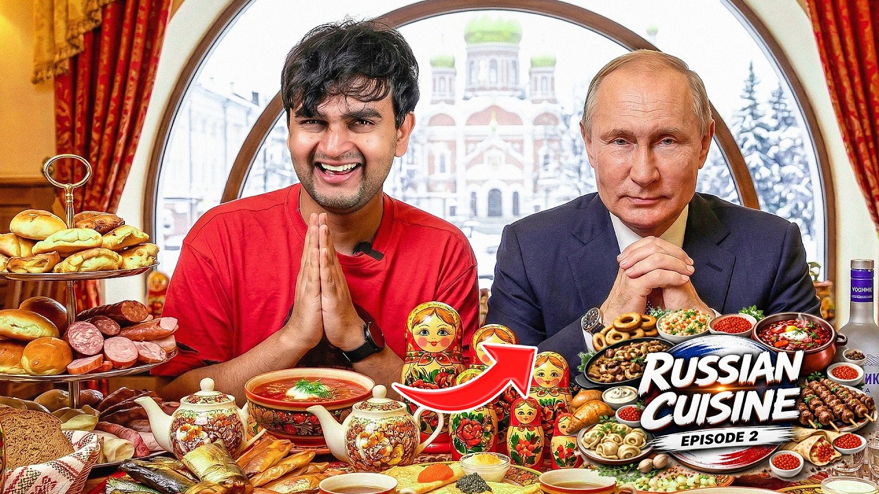Trying Russia Authentic Food | World Food Series | Ep2