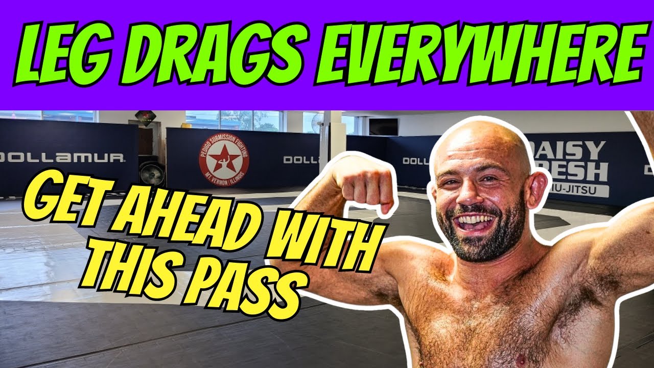 Easy BJJ Moves | Leg Drag from Double Guard Pull