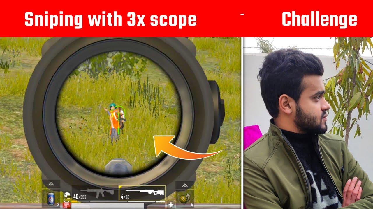 Using 3x scope for Sniping with AWM | Pubg lite Gameplay By - Gamo Boy