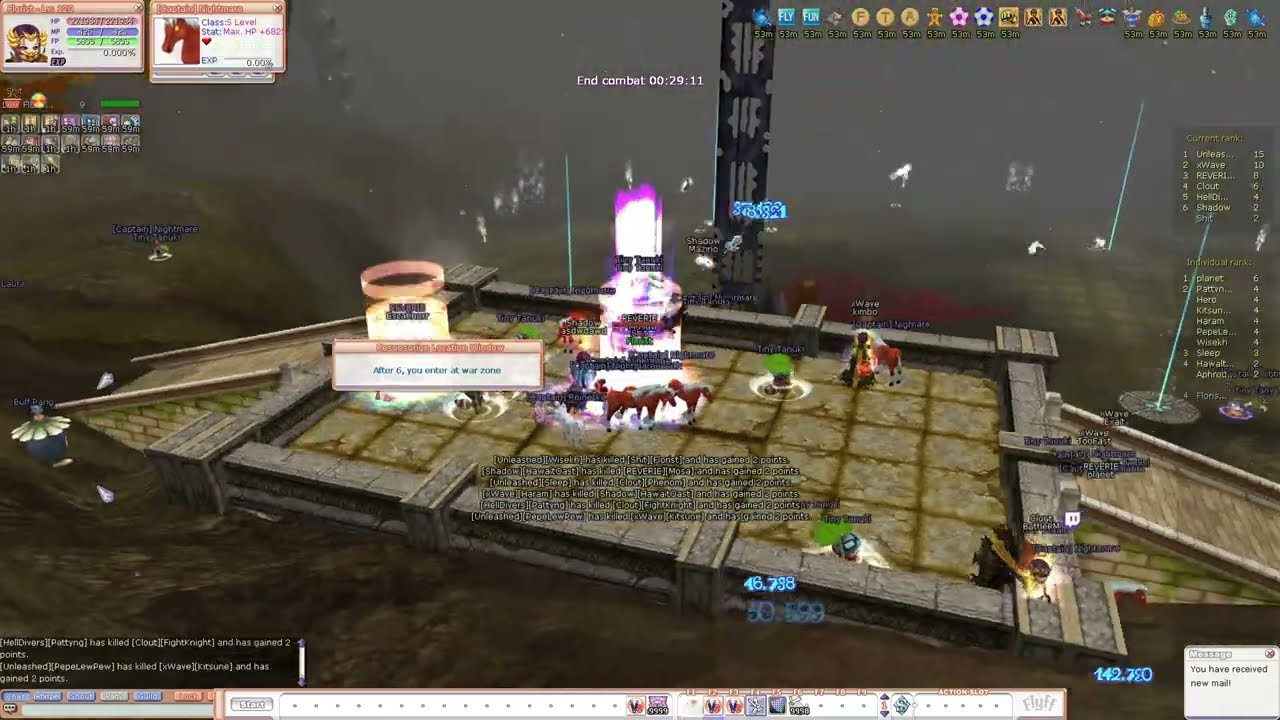 FlyFF Ophelia | Equalized Guild Siege
