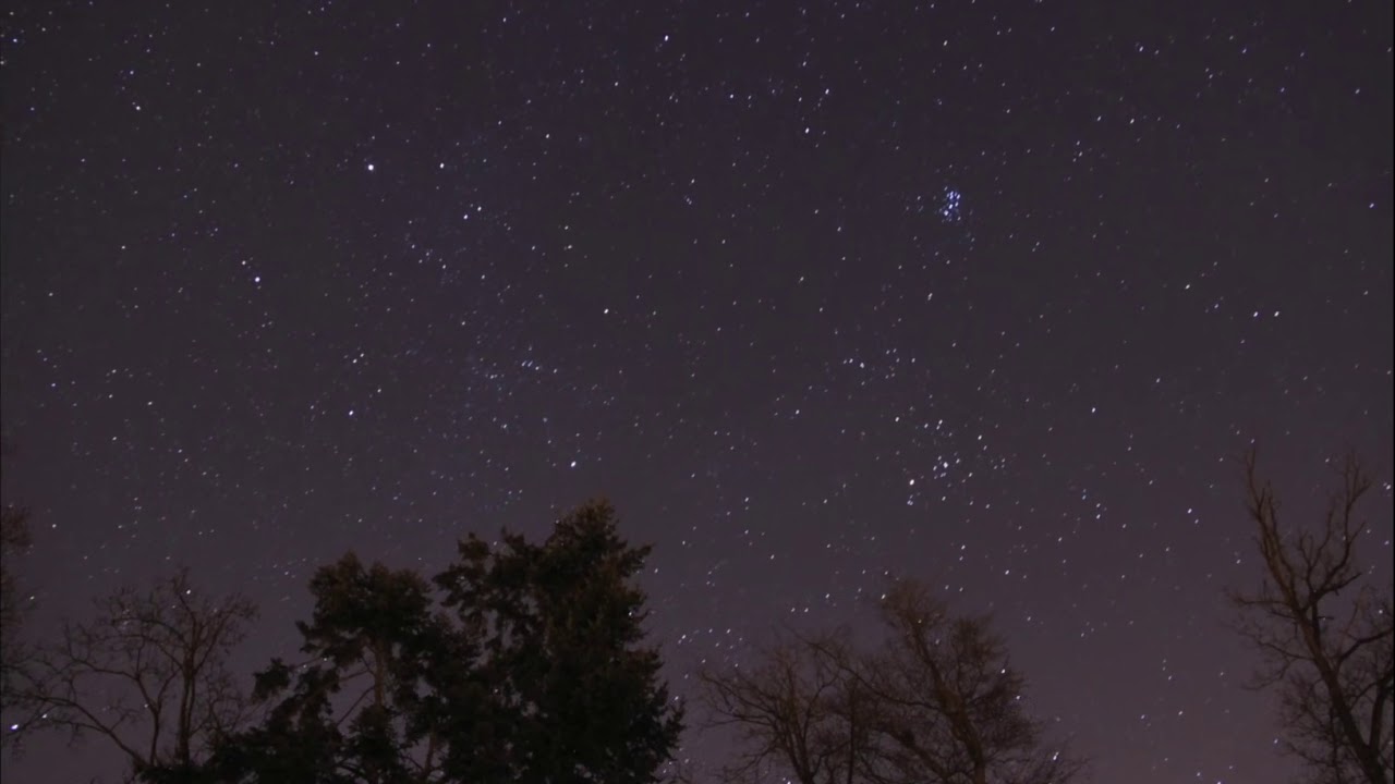Night vision of the starry sky (TimeLapse)